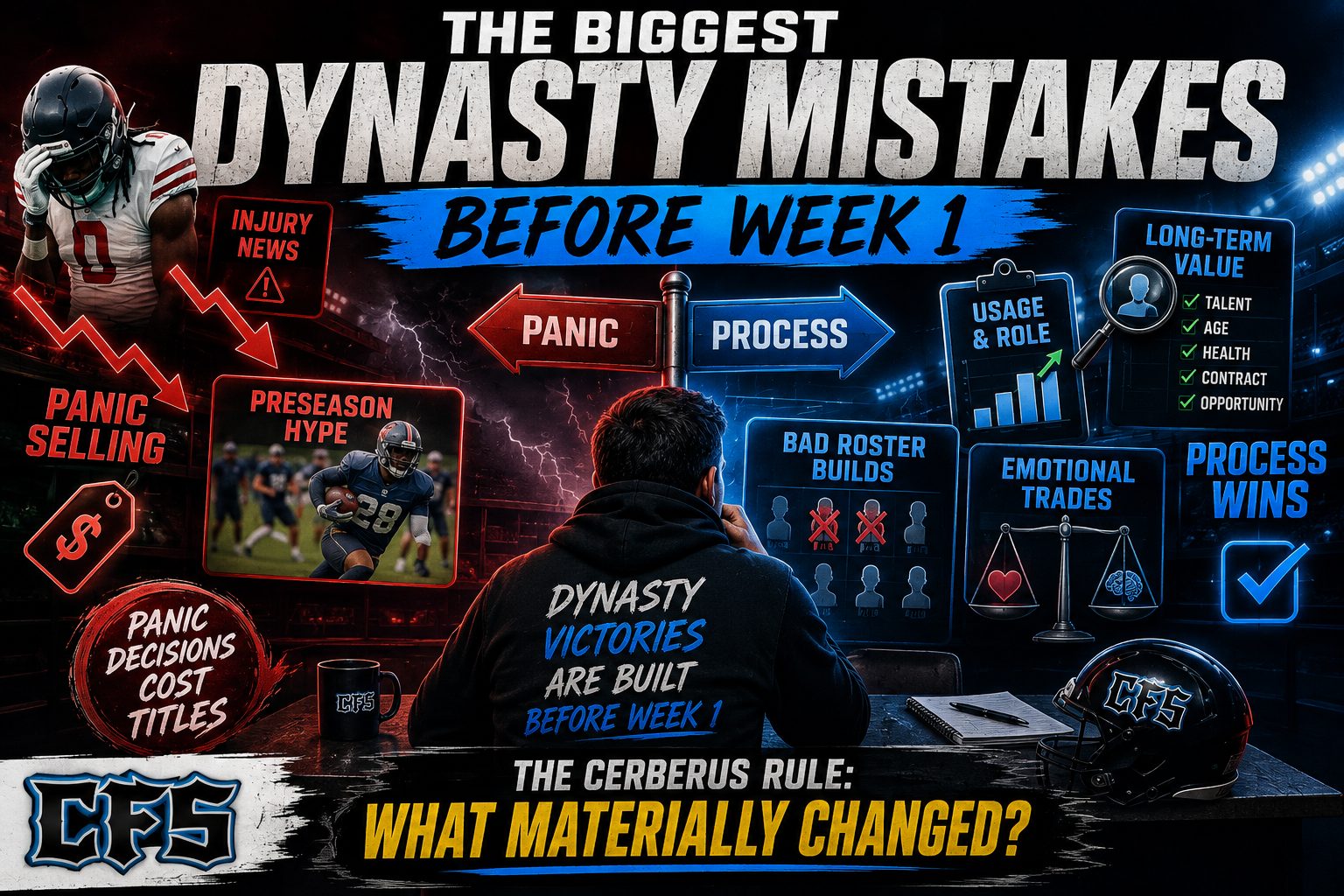 Biggest Dynasty Fantasy Football Mistakes Before Week 1